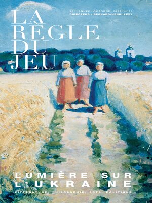 cover image of La Règle du Jeu n°77